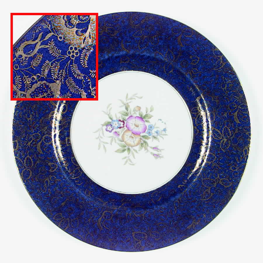 H4903 Cobalt Service Plate (Charger) by Minton-1