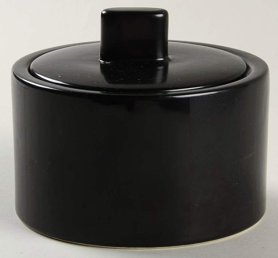 Synergy Black Sugar Bowl & Lid by Mikasa-1