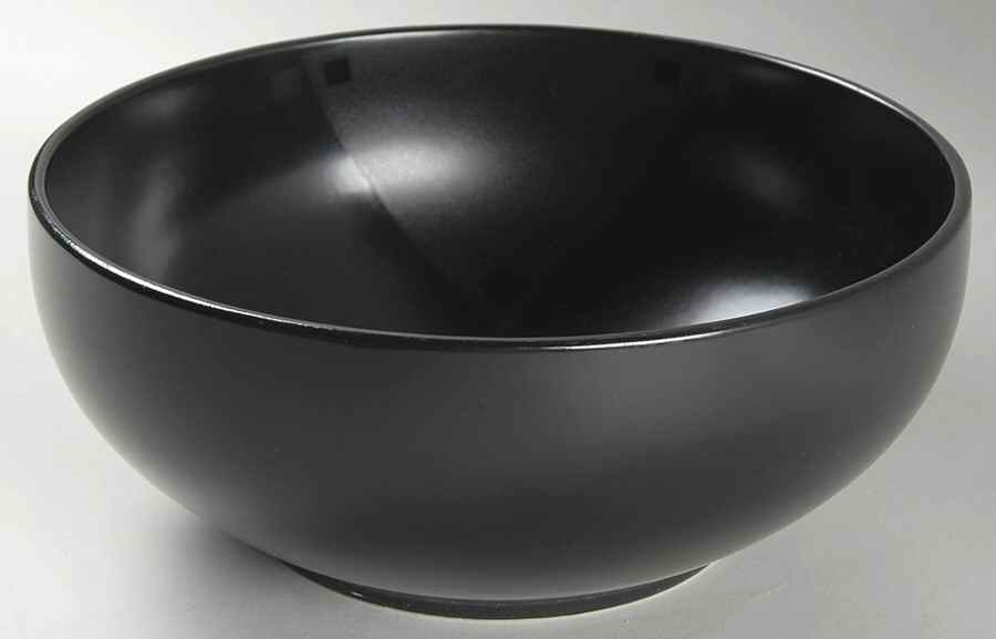 Synergy Black 8" Round Vegetable Bowl by Mikasa-1