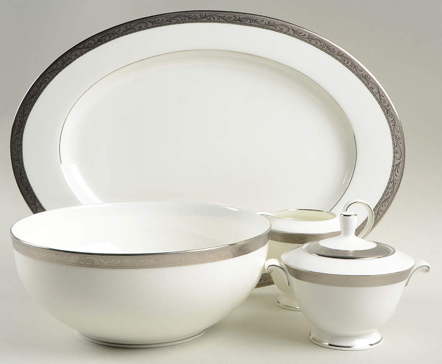 Crown Jewel Platinum 5 Piece Hostess Set by Mikasa-1