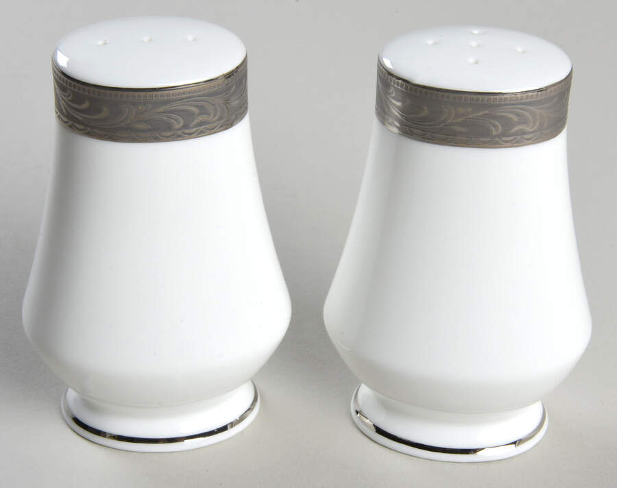 Crown Jewel Platinum Salt & Pepper Set by Mikasa-1