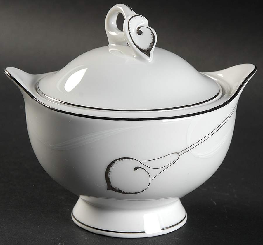 Candlelight Silver Sugar Bowl & Lid by Mikasa-1