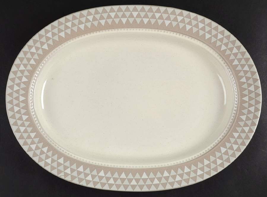 Ventura 15" Oval Serving Platter by Mikasa-1