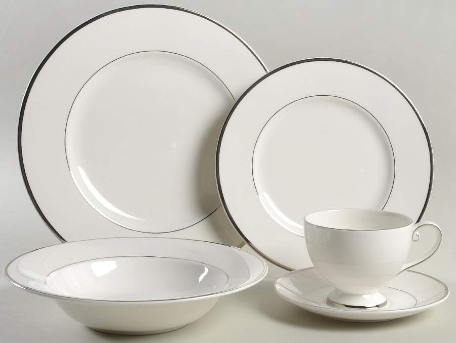 Cameo Platinum 5 Piece Place Setting by Mikasa-1