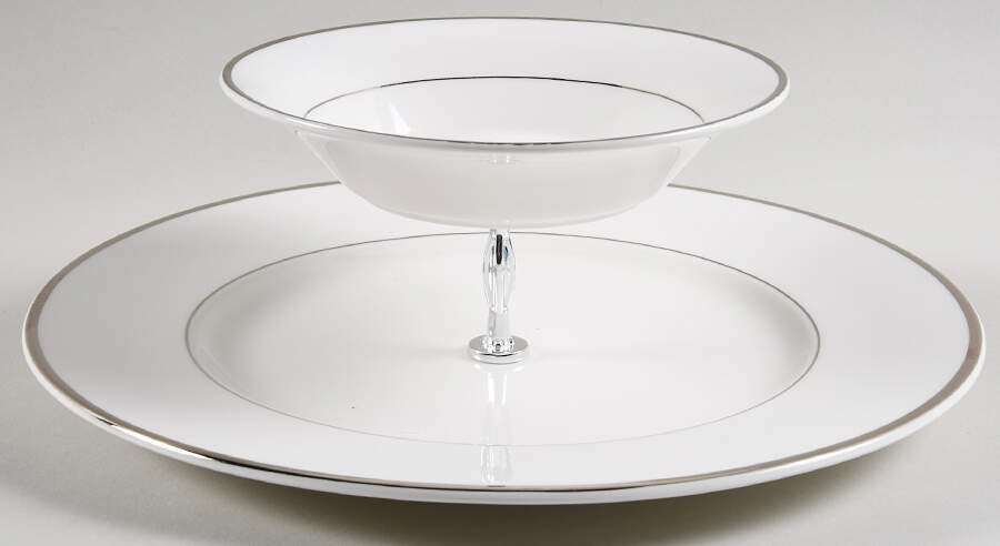 Cameo Platinum 3 1/4"-3 7/8" Chip & Dip/Veg Set 2 Pce (DP/FR) HC by Mikasa-1