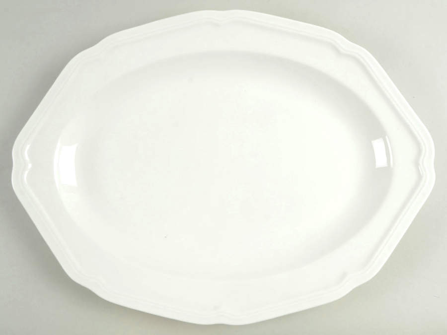Antique White (Not Bone) 16" Oval Serving Platter by Mikasa-1