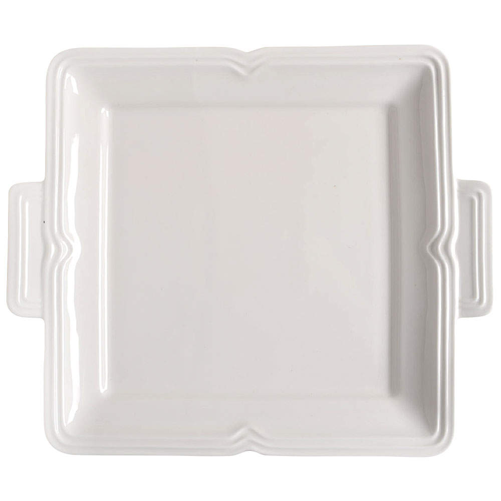 Antique White (Not Bone) 11" Square Handled Cake Plate by Mikasa-1