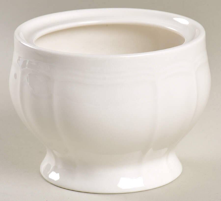 Antique White (Not Bone) Sugar Bowl No Lid by Mikasa-1