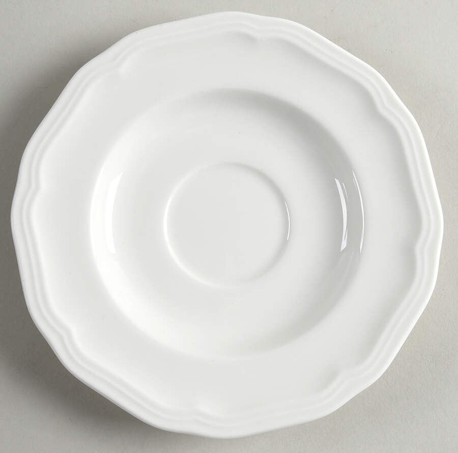 Antique White (Not Bone) Saucer for Flat Cup by Mikasa-1