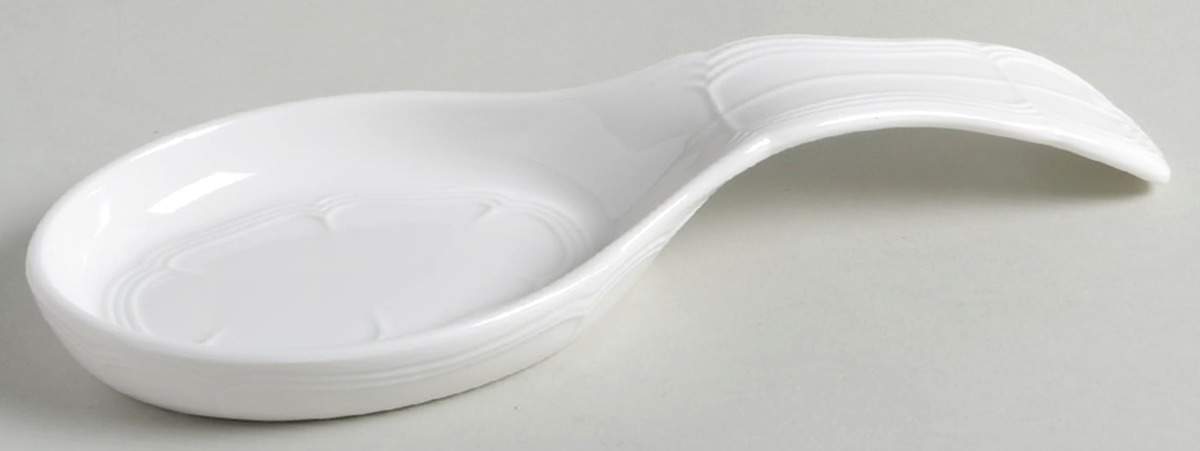 Antique White (Not Bone) Spoon Rest/Holder (Holds 1 Spoon) by Mikasa-1