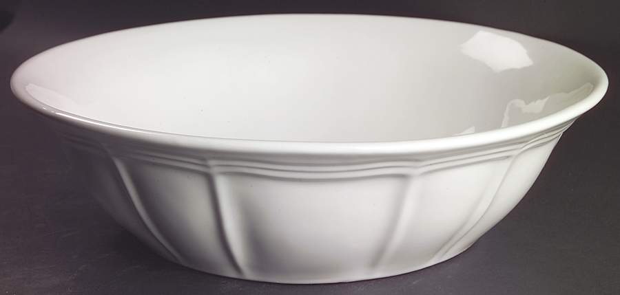Antique White (Not Bone) 13" Pasta Serving Bowl by Mikasa-1