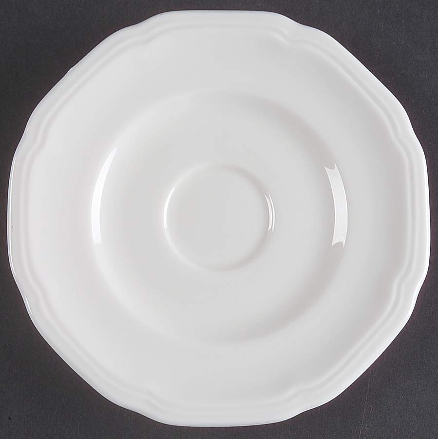 Antique White (Not Bone) Saucer for Demitasse Cup by Mikasa-1