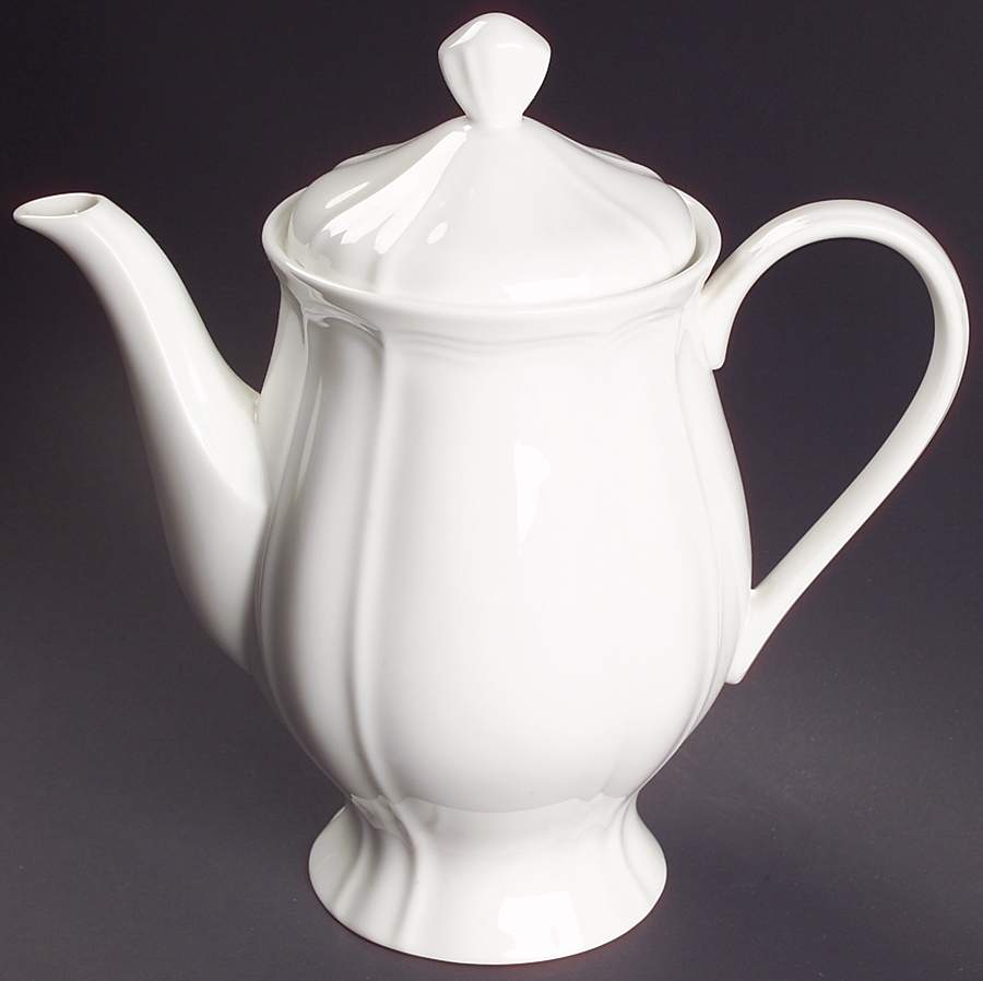 Antique White (Not Bone) Coffee Pot & Lid by Mikasa-1