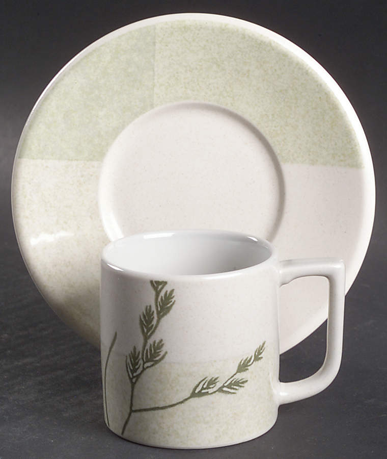 Soft Breeze Espresso Cup and Saucer Set by Mikasa-1