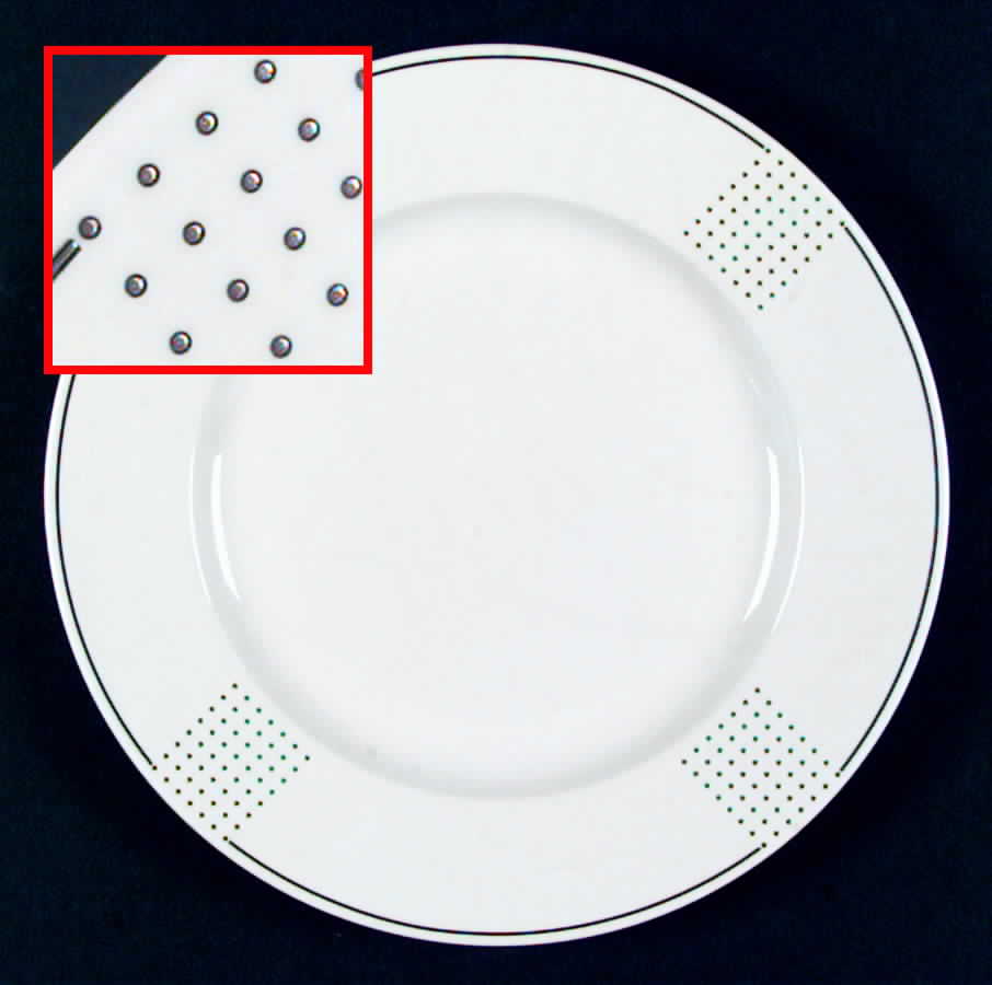Pinpoint Silver Dinner Plate by Mikasa-1