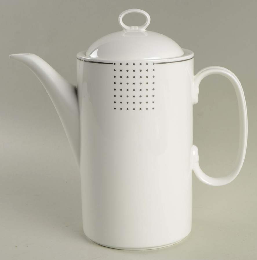 Pinpoint Silver Coffee Pot & Lid by Mikasa-1