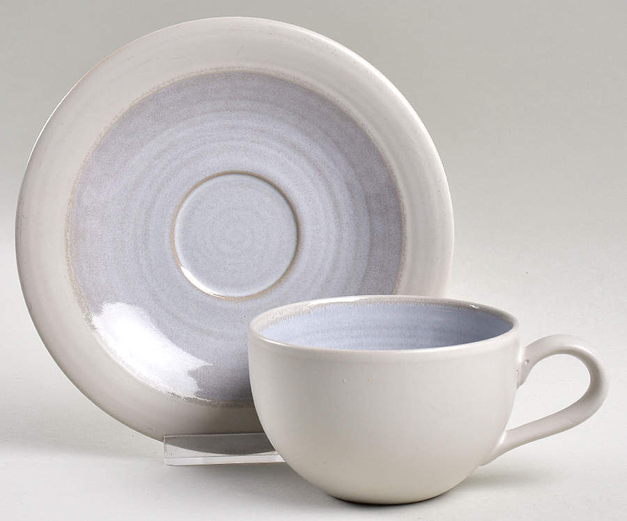 Blue Horizon Flat Cup & Saucer Set by Mikasa-1