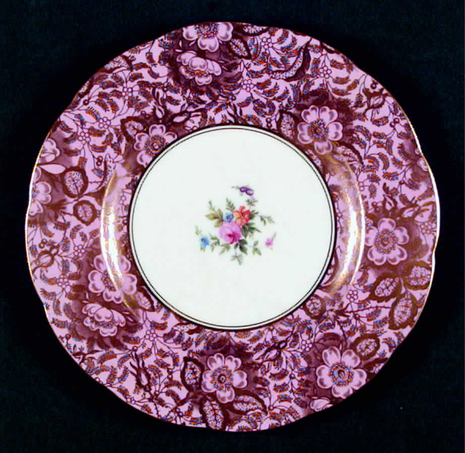 H5066 Pink Bread & Butter Plate by Minton-1