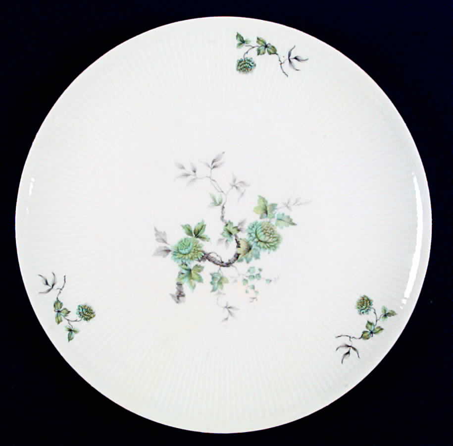 Green Ming (Platinum Trim) Dinner Plate by Mitterteich-1