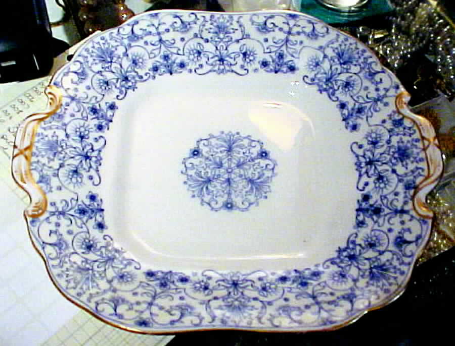 M64 Square Handled Cake Plate by Minton-1