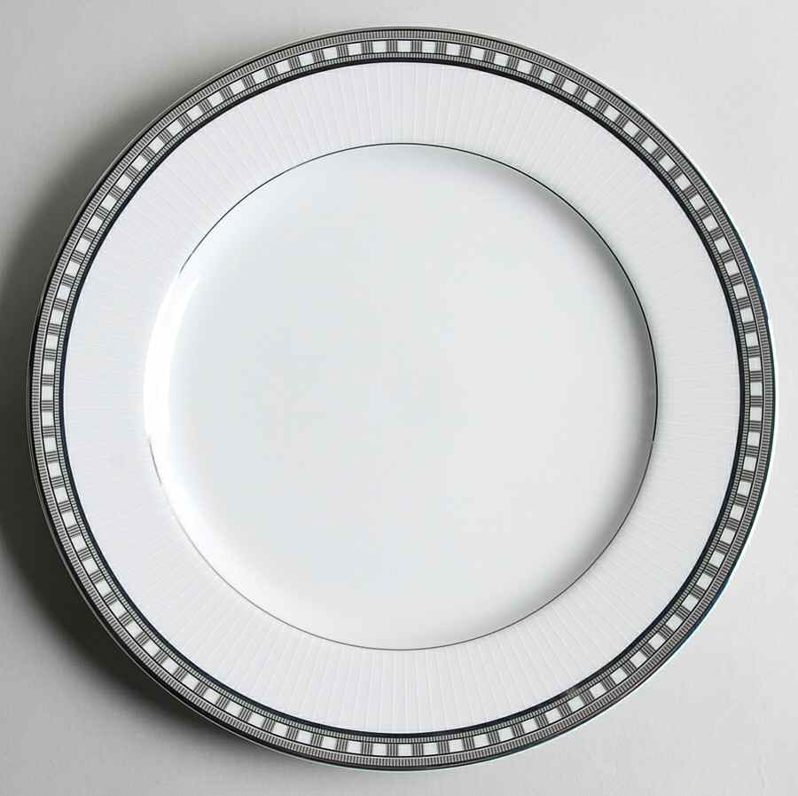 Platinum Symmetry Dinner Plate by Mikasa-1