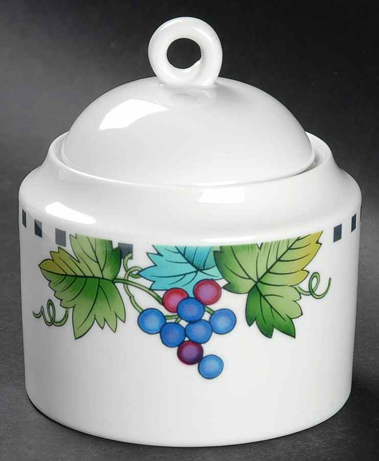 Pomme Court Sugar Bowl & Lid by Mikasa-1