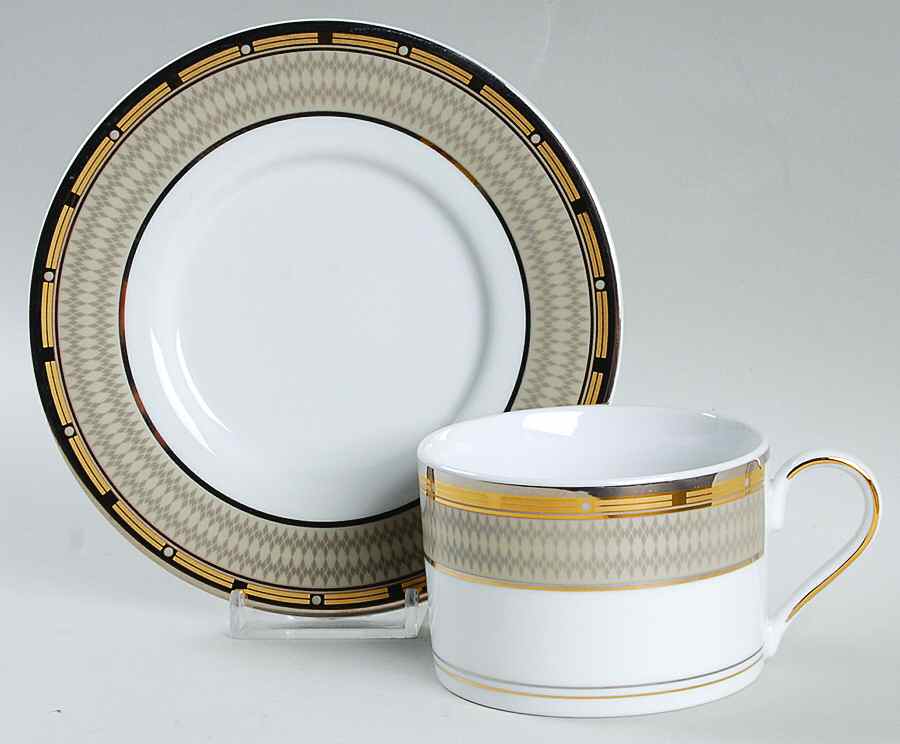 Cambridge Flat Cup & Saucer Set by Mikasa-1