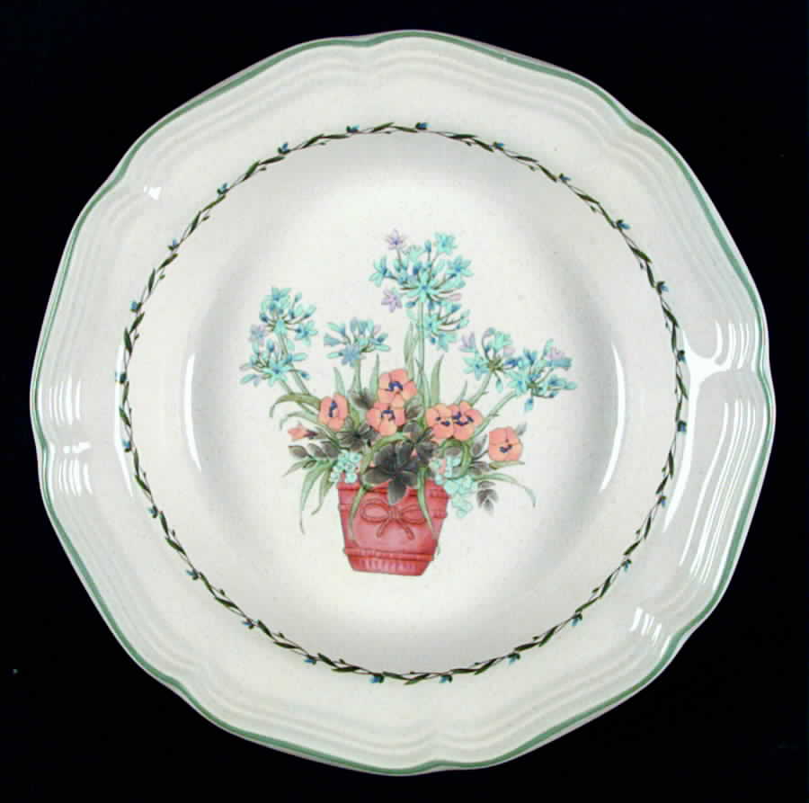 Flower Box Rim Soup Bowl by Mikasa-1