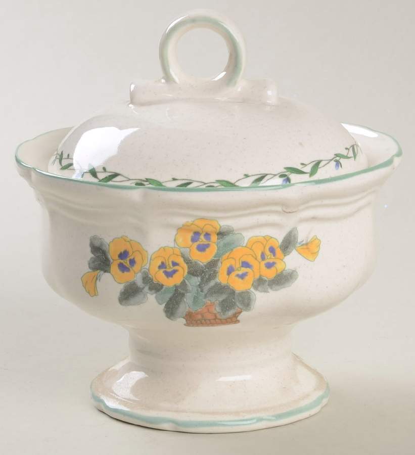 Flower Box Sugar Bowl & Lid by Mikasa-1