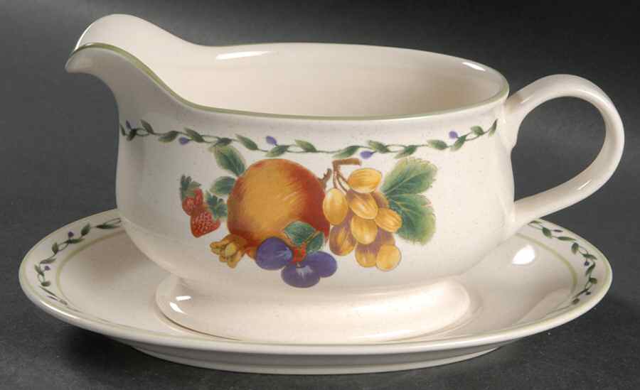 Summer Grove Gravy Boat & Underplate by Mikasa-1