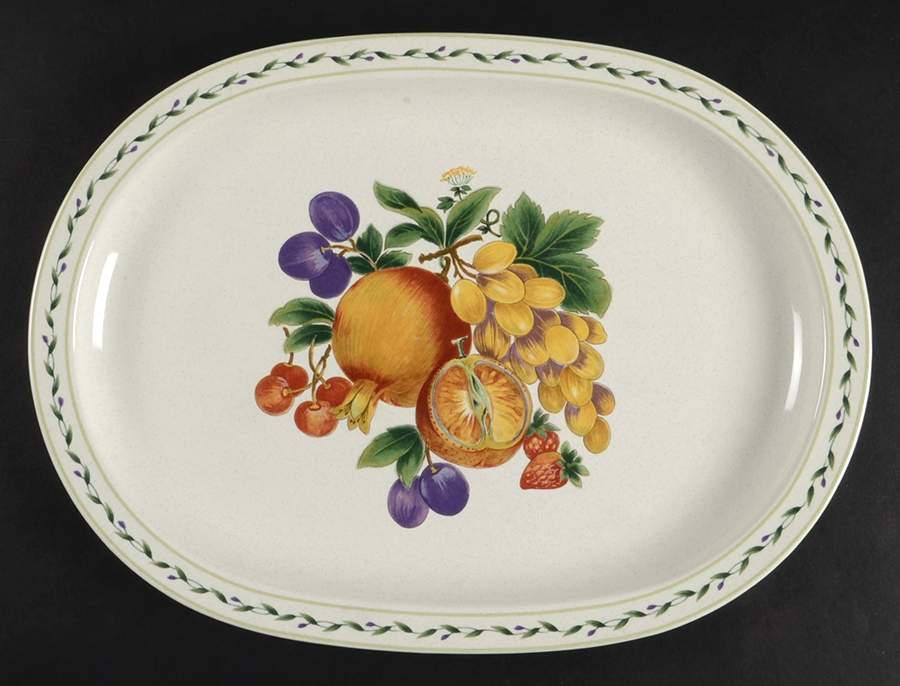 Summer Grove 15" Oval Serving Platter by Mikasa-1