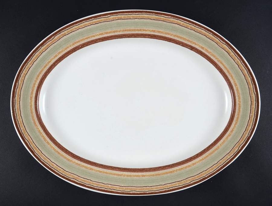 Cappuccino 15" Oval Serving Platter by Mikasa-1