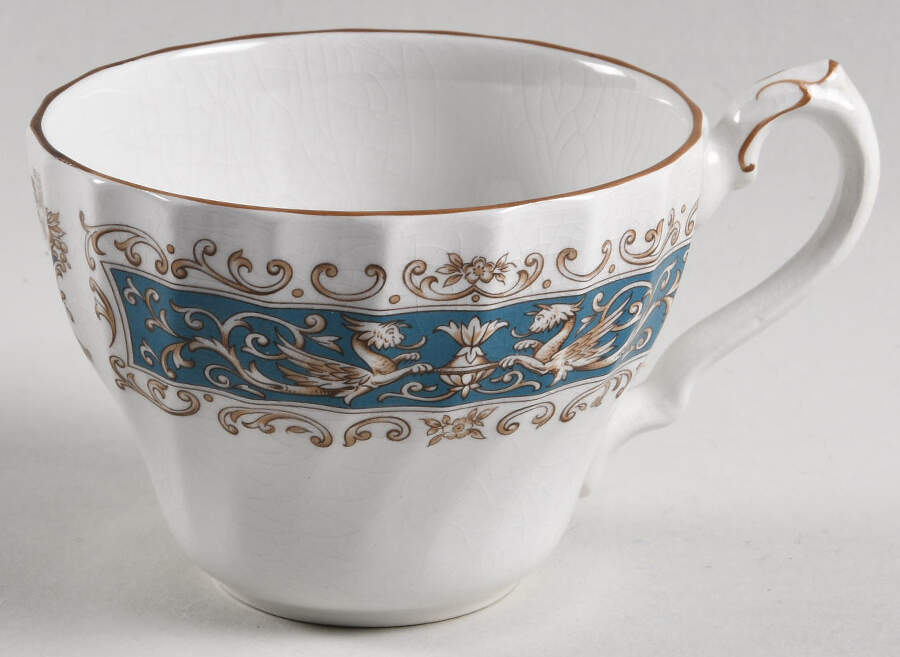 Rialto Blue Flat Cup by Myott Staffordshire-1