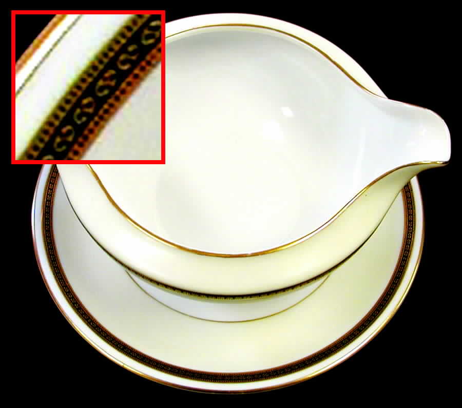 Blackstone Gravy Boat with Attached Underplate by Meito-1