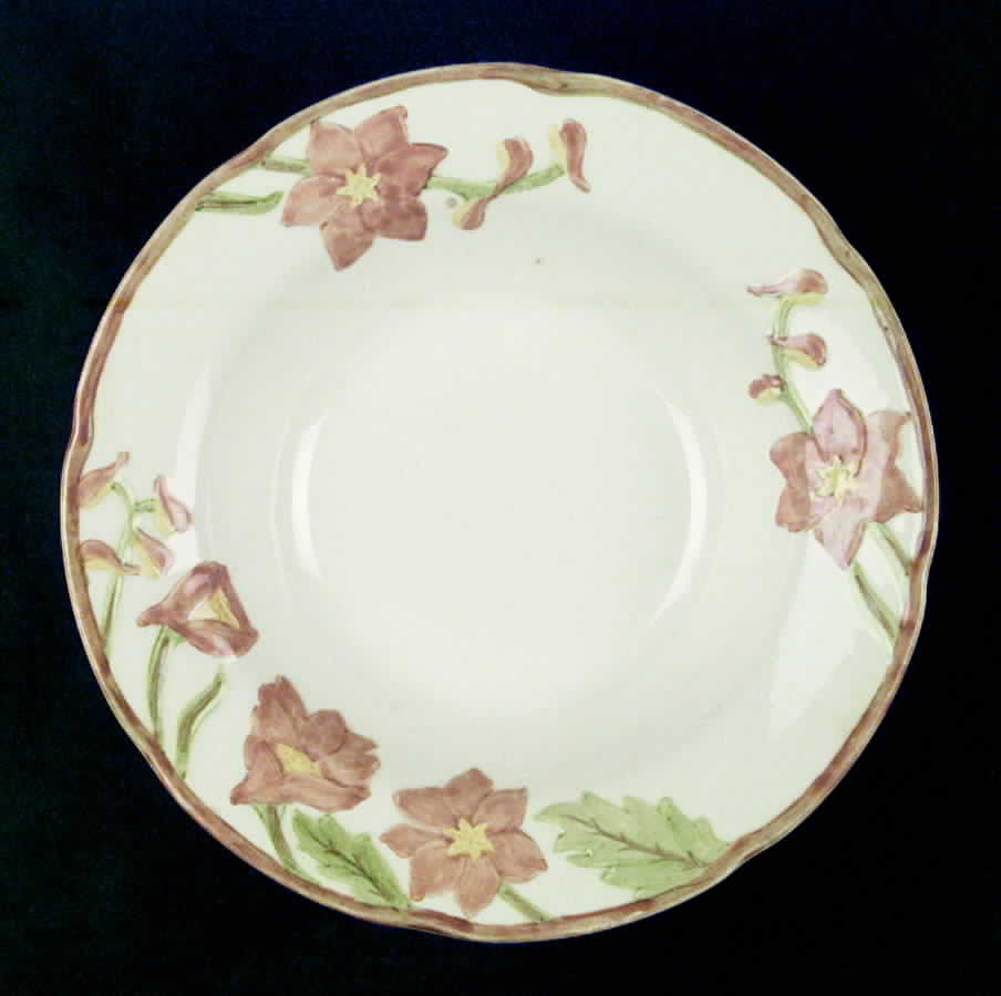 Delphinium Orange 9" Round Vegetable Bowl by Metlox - Poppytrail - Vernon-1