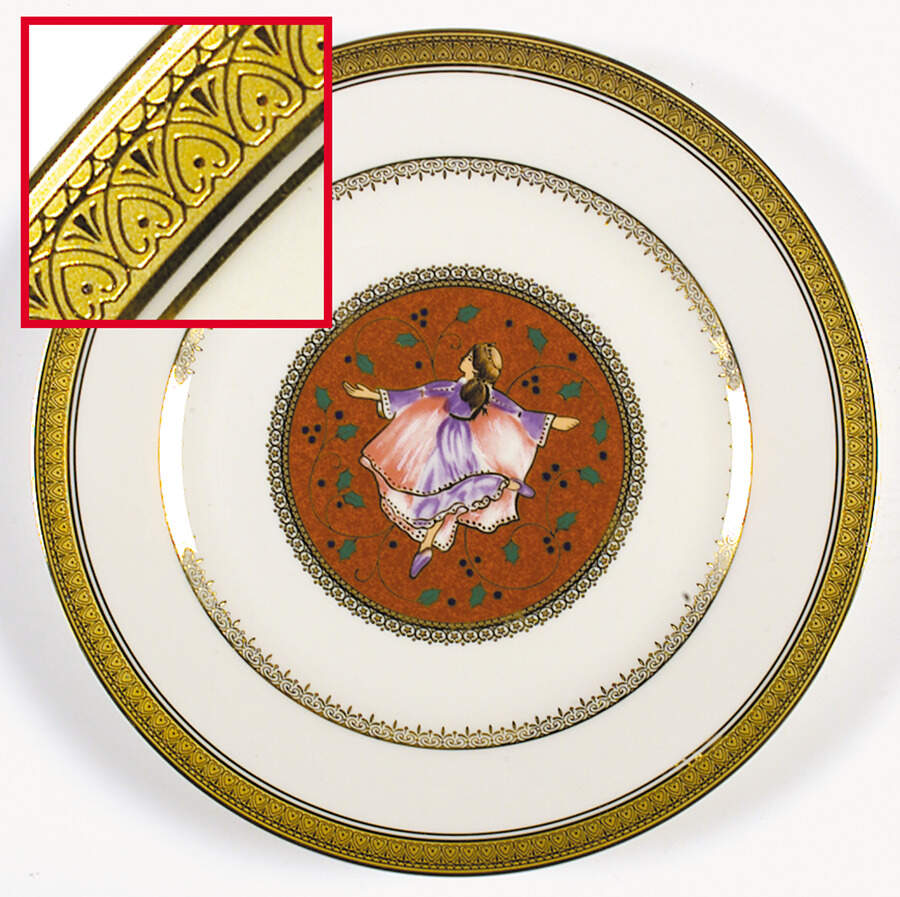 Twelve Days of Christmas Gold Luncheon Plate by Mikasa-1