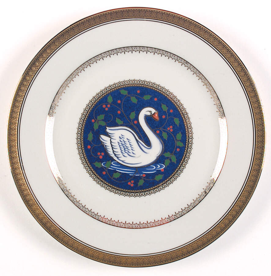 Twelve Days of Christmas Gold Luncheon Plate by Mikasa-1