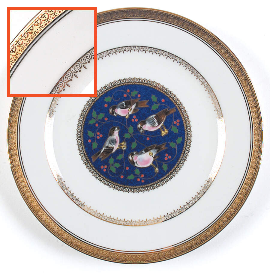 Twelve Days of Christmas Gold Luncheon Plate by Mikasa-1