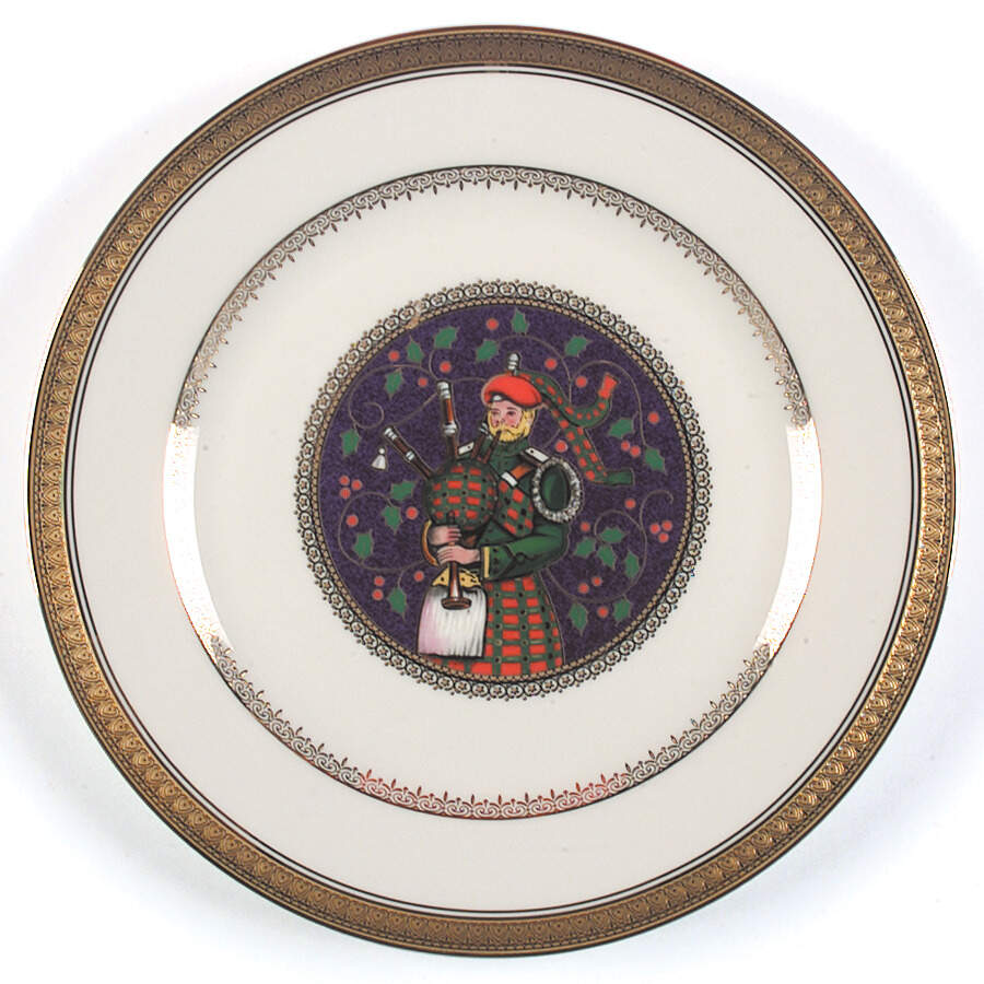 Twelve Days of Christmas Gold Luncheon Plate by Mikasa-1