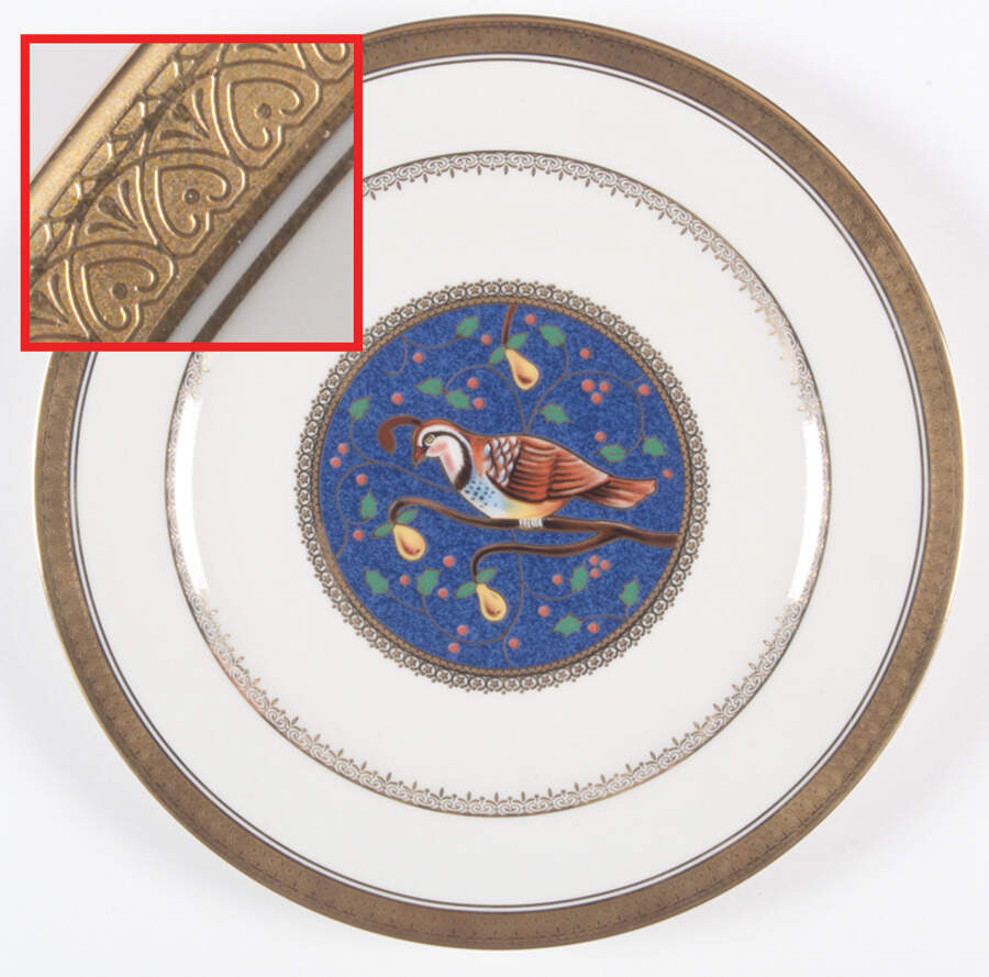 Twelve Days of Christmas Gold Luncheon Plate by Mikasa-1