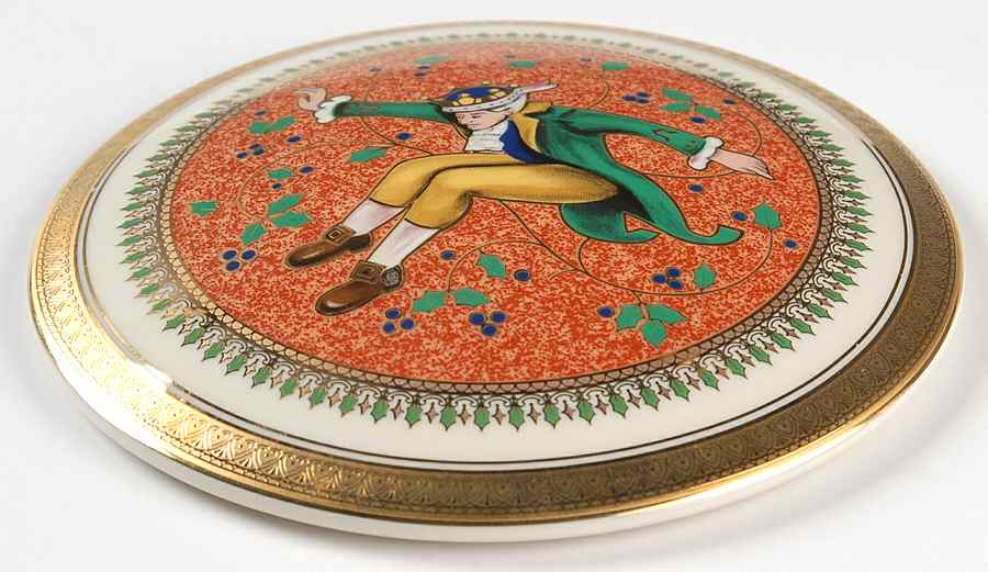 Twelve Days of Christmas Gold Lid for 5" Round Box by Mikasa-1