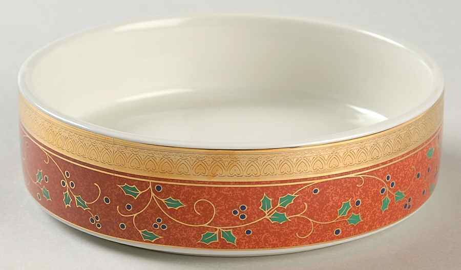 Twelve Days of Christmas Gold 5" Round Box No Lid by Mikasa-1