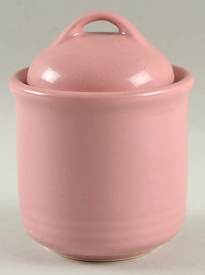 Color Connection Pink Sugar Bowl & Lid by Montgomery Ward-1
