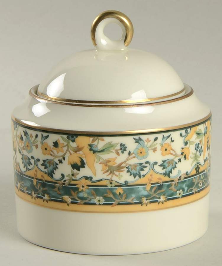 Salisbury Jade Sugar Bowl & Lid by Mikasa-1