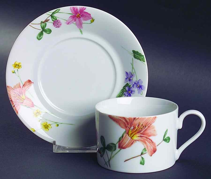 Lilliette Flat Cup & Saucer Set by Mikasa-1