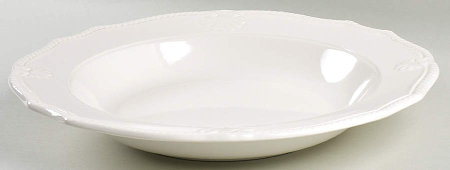 South Hampton White 12" Pasta Serving Bowl by Mikasa-1