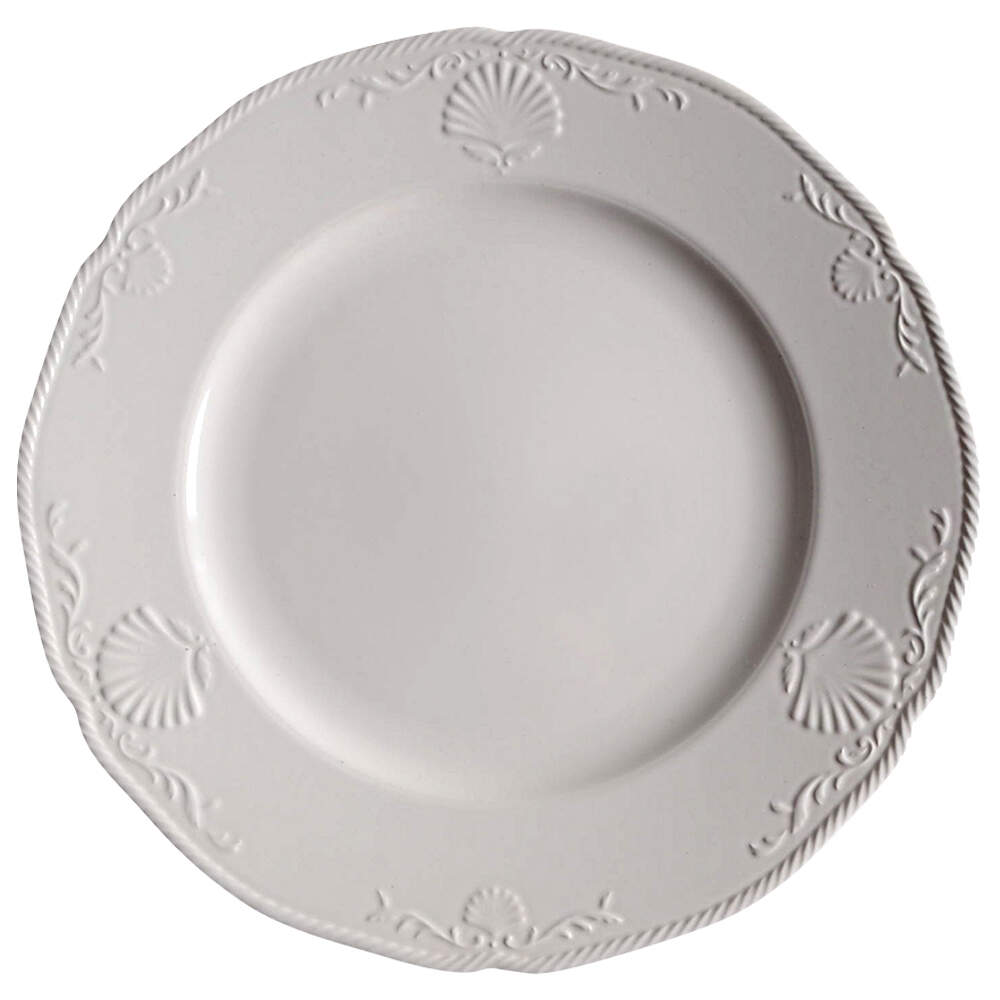 South Hampton White Dinner Plate by Mikasa-1