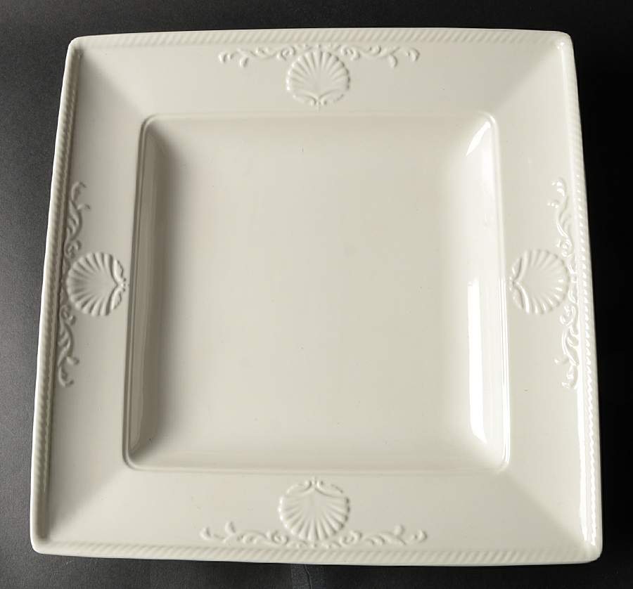 South Hampton White 12" Square Serving Platter by Mikasa-1