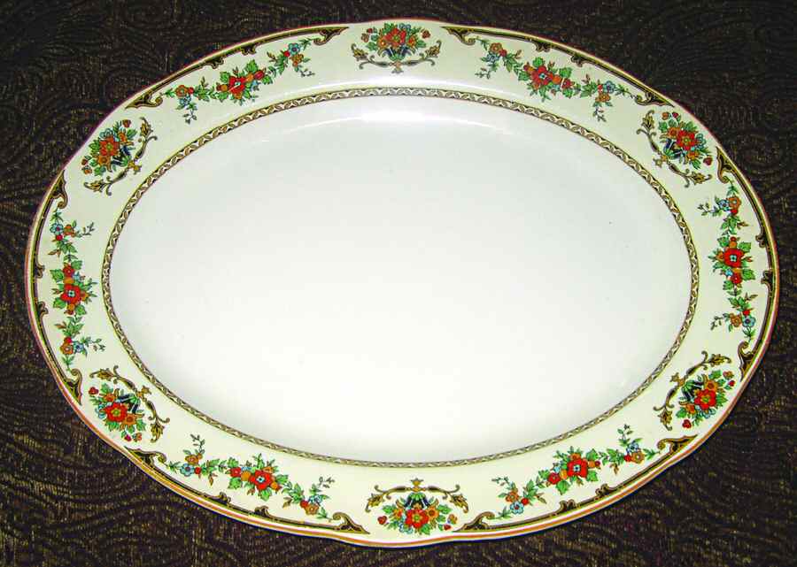 MAD87 14" Oval Serving Platter by John Maddock & Sons-1