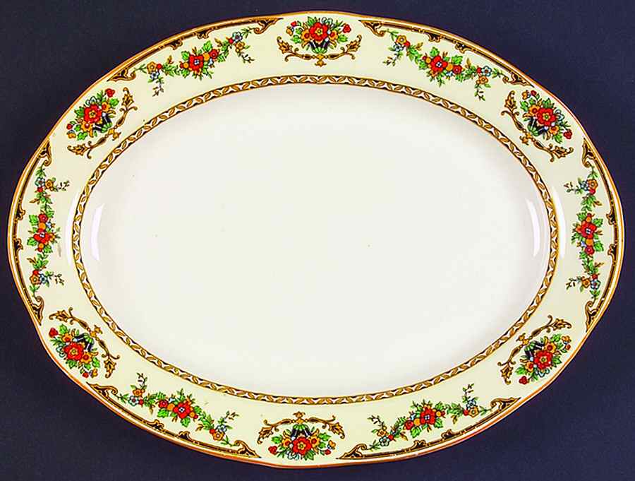 MAD87 10" Oval Serving Platter by John Maddock & Sons-1